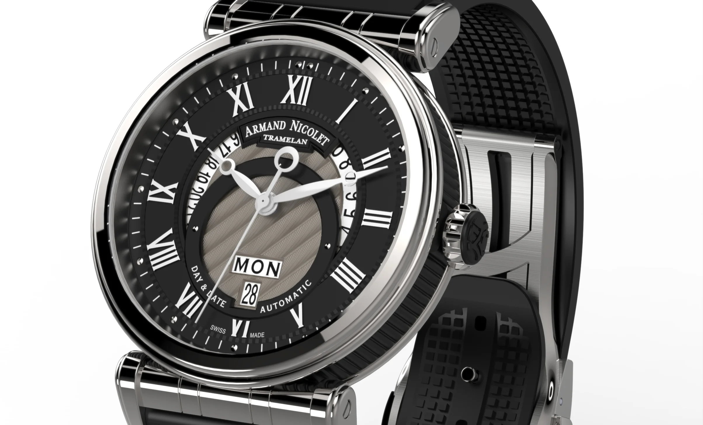 Armand Nicolet Arc Royal Day Date A420ANA-NR-G9660 | Chronolux